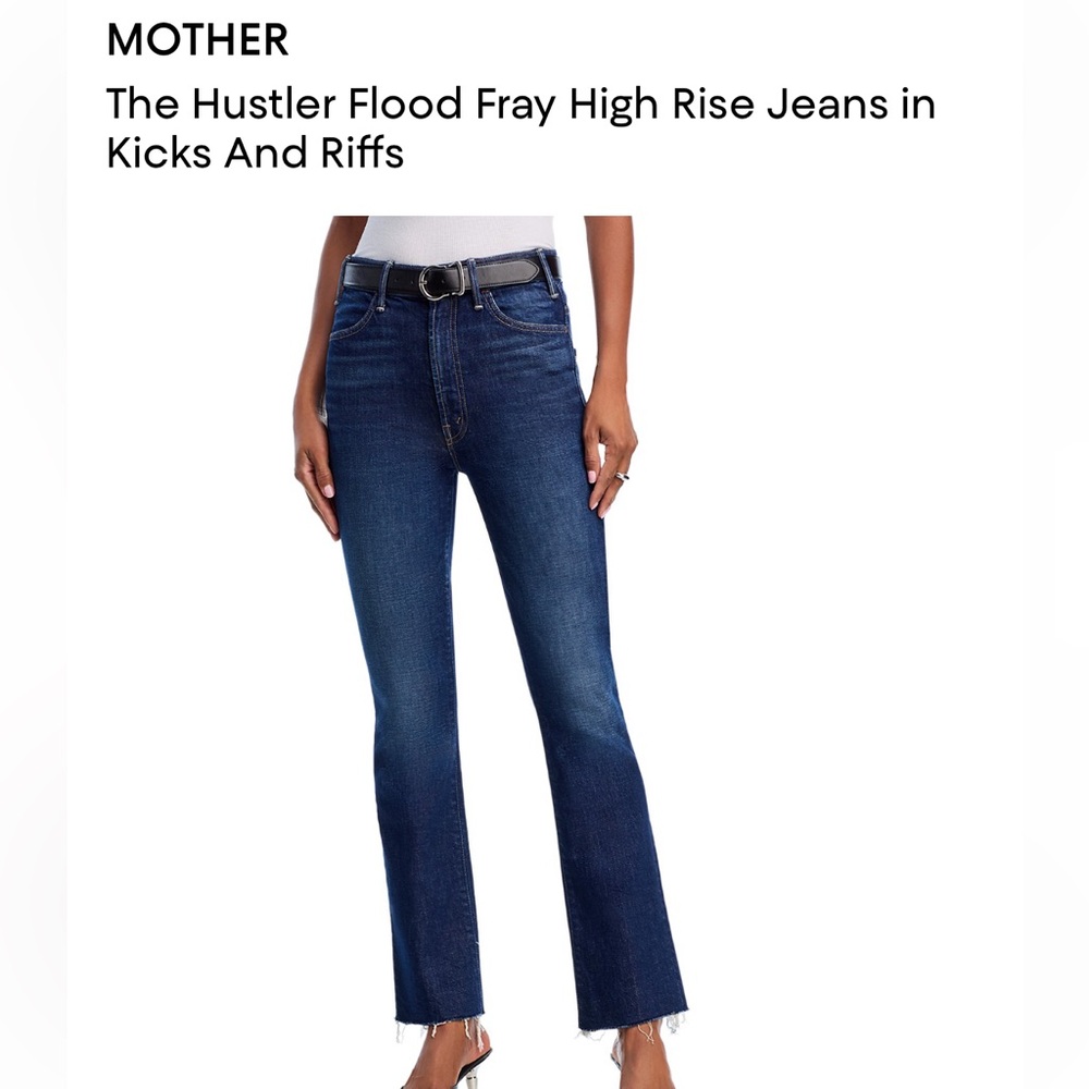 MOTHER Straight Leg Jeans in Medium Blue Wash